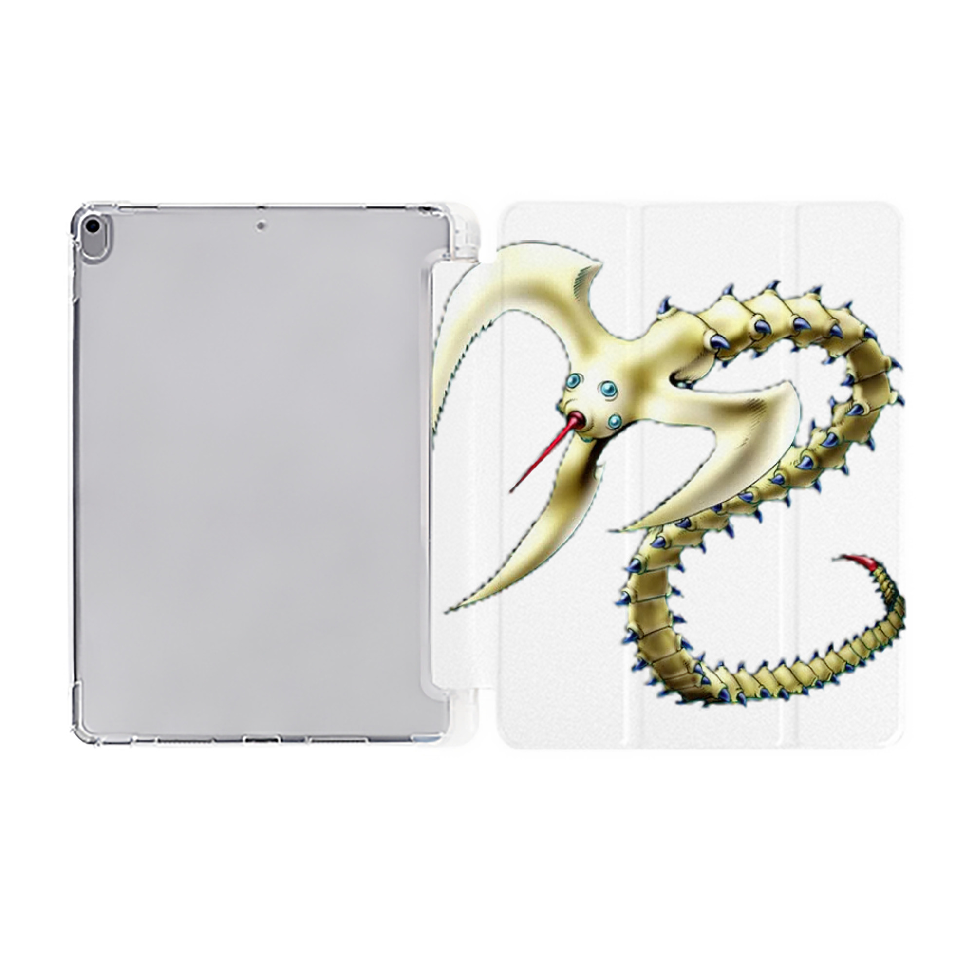 （画像用） 遊☆戯☆王 Yu-Gi-Oh! IPad ケース ペン収納付き 三つ折りスタンド PUレザー×シリコン 対応機種9.5/10.5/10.9インチ
